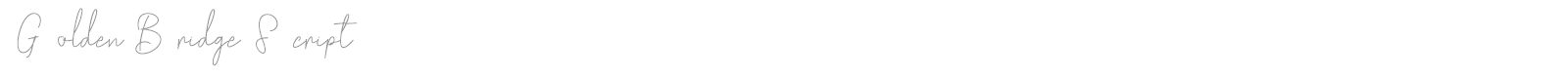 Golden Bridge Sans font preview